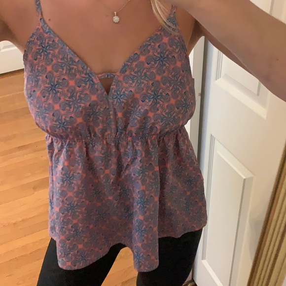 Patterned spaghetti strap top - Picture 1 of 5